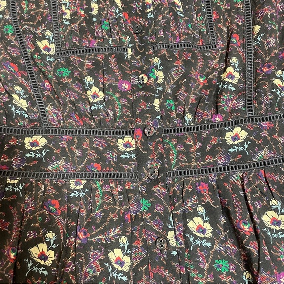 NWT New $348 Joie Charmesse Cotton Printed Mini Dress Size 6 - Picture 12 of 14